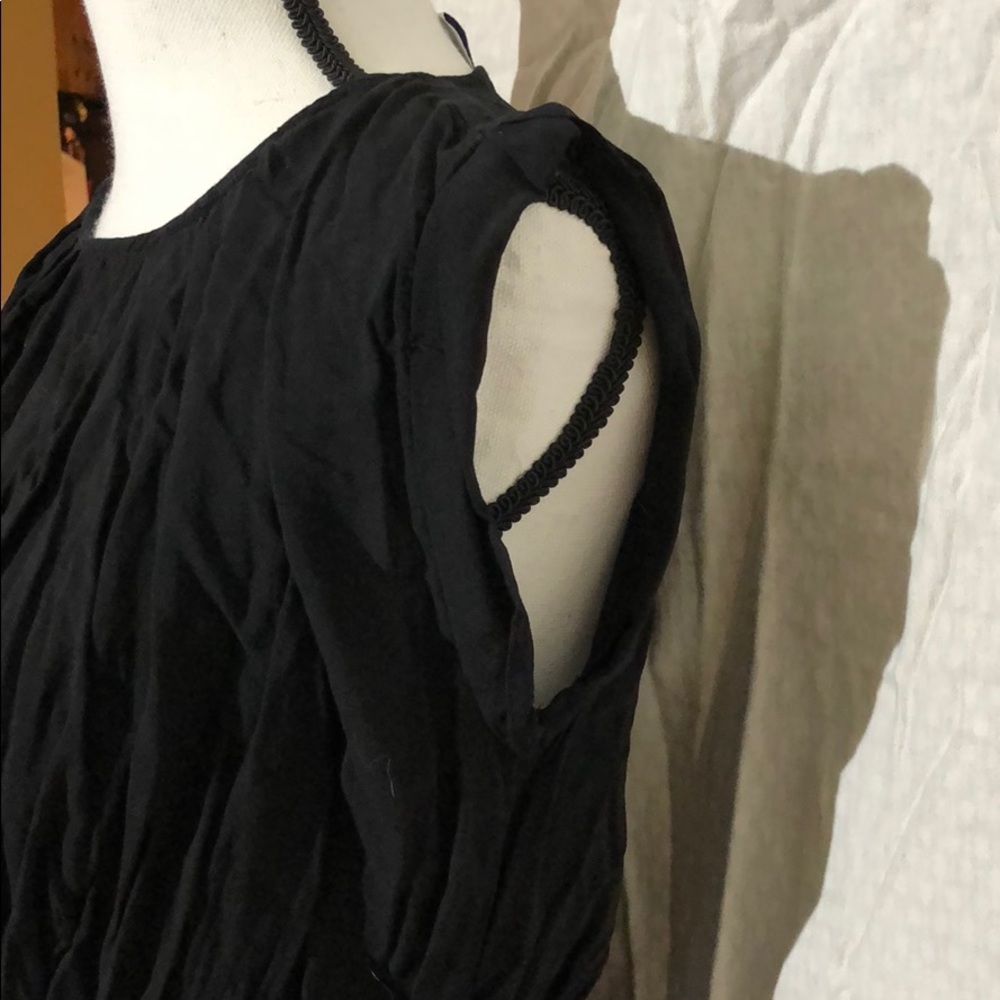 Old Navy lined cinch waist dress w/pockets black S - Picture 2 of 8